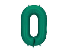 Load image into Gallery viewer, Bottle Green Number Foil Balloon 86cm