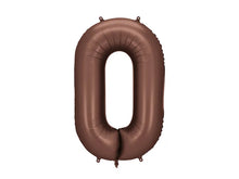 Load image into Gallery viewer, Mocha Number Foil Balloon 86cm