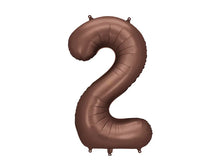 Load image into Gallery viewer, Mocha Number Foil Balloon 86cm