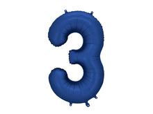 Load image into Gallery viewer, Navy Blue Number Foil Balloon 86cm