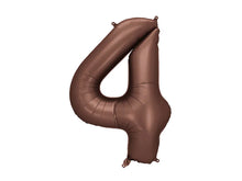 Load image into Gallery viewer, Mocha Number Foil Balloon 86cm
