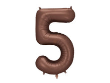 Load image into Gallery viewer, Mocha Number Foil Balloon 86cm