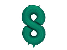 Load image into Gallery viewer, Bottle Green Number Foil Balloon 86cm