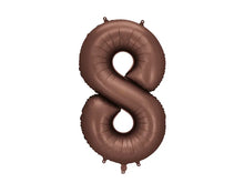 Load image into Gallery viewer, Mocha Number Foil Balloon 86cm