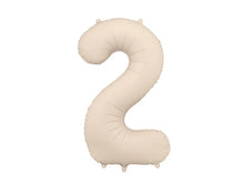 Load image into Gallery viewer, Light Beige Number Foil Balloon 86cm