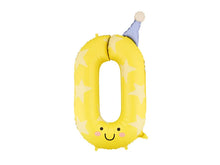Load image into Gallery viewer, INFLATED Party Number Foil Balloon 86cm