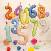 Load image into Gallery viewer, INFLATED Party Number Foil Balloon 86cm