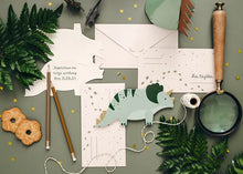Load image into Gallery viewer, Triceratops Party Invitations
