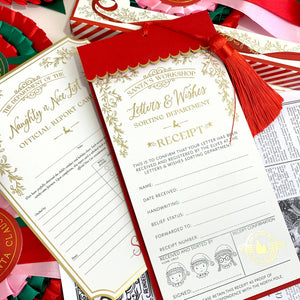 Letter To Santa Receipt Christmas Gift Tag