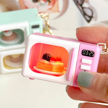 Load image into Gallery viewer, Mini Microwave Keychain Light &amp; Sound Toy