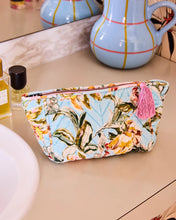 Load image into Gallery viewer, KIP &amp; Co. Somerset Blue Velvet Toiletry Bag