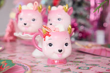 Load image into Gallery viewer, Packed Party 'Oh Deer' Pink Ceramic Reindeer Coffee Mug
