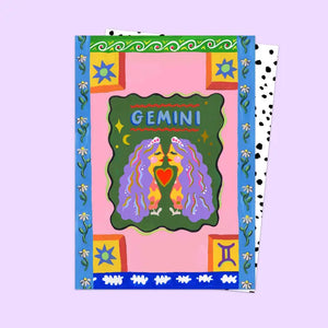 Gemini Zodiac Card