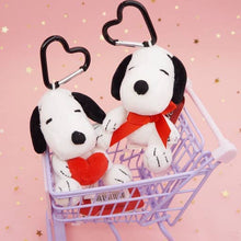 Load image into Gallery viewer, Peanuts Snoopy Heart Key Chain Bag Charm