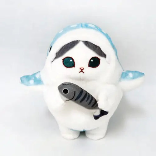 Mofusand Shark Costume with Mini Fishing Mascot Plush