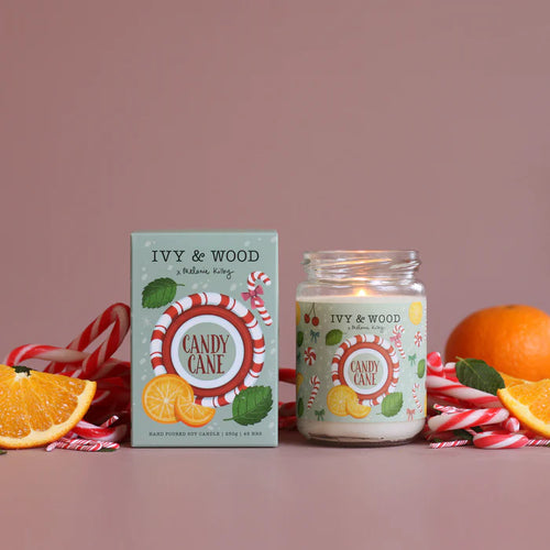 Ivy & Wood Limited Edition Candy Cane Candle