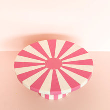 Load image into Gallery viewer, Sunburst Candy Pink Resin Cake Stand