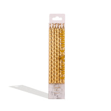 Load image into Gallery viewer, Gold Spiral Candles