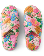 Load image into Gallery viewer, KIP &amp; Co. Follow The Sun Quilted Velvet Slippers