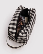 Load image into Gallery viewer, Baggu Dopp Kit - Black and Cream Gingham
