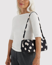 Load image into Gallery viewer, Baggu Nylon Loaf Bag - Black and Cream Polka Dot