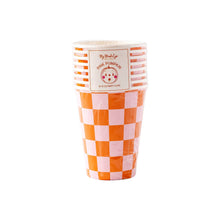 Load image into Gallery viewer, Checkered Party Cups (Pack 8)