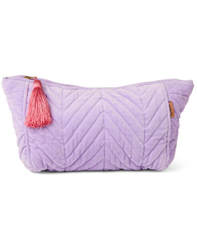 KIP & Co. Lilac Velvet Toiletry Bag