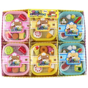 Convenience Store Bento Lunch Boxes Eraser Set