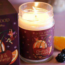Load image into Gallery viewer, Ivy &amp; Wood Limited Edition Cherry &amp; Spiced Orange Soy Christmas Candle
