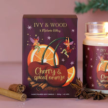 Load image into Gallery viewer, Ivy &amp; Wood Limited Edition Cherry &amp; Spiced Orange Soy Christmas Candle