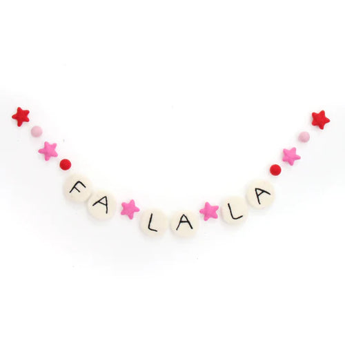 Felt Garland Fa La La Friendship Bracelet