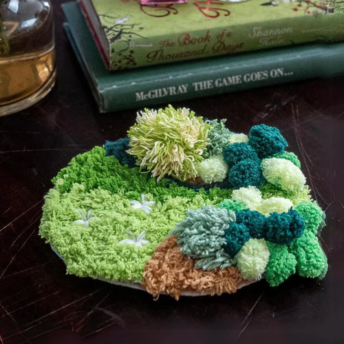 Craft Club GRASSY GARDEN Moss Coaster Kit