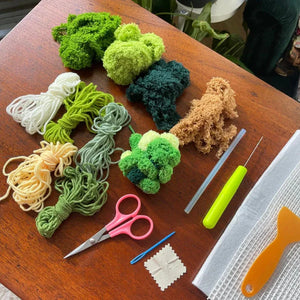 Craft Club GRASSY GARDEN Moss Coaster Kit