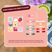Load image into Gallery viewer, Craft Club GOOD LUCK CHARMS Needlepoint Pouch Kit