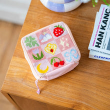 Load image into Gallery viewer, Craft Club GOOD LUCK CHARMS Needlepoint Pouch Kit