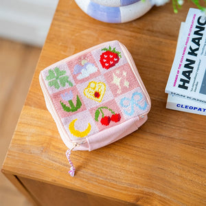 Craft Club GOOD LUCK CHARMS Needlepoint Pouch Kit