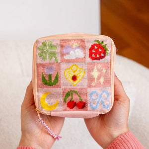 Craft Club GOOD LUCK CHARMS Needlepoint Pouch Kit