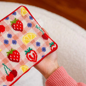 Craft Club FRUIT MARKET Needlepoint Pouch Kit