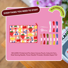 Load image into Gallery viewer, Craft Club FRUIT MARKET Needlepoint Pouch Kit