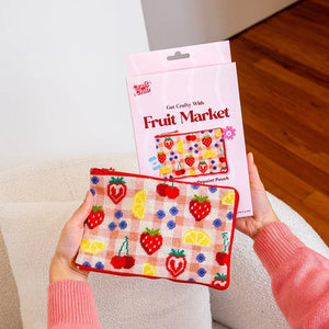 Craft Club FRUIT MARKET Needlepoint Pouch Kit