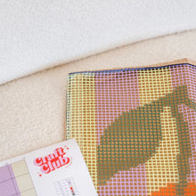 Load image into Gallery viewer, Craft Club RIPE STRIPES CHERRY Cushion Latch Hooking Kit
