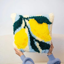 Load image into Gallery viewer, Craft Club RIPE STRIPES - LEMON Latch Hook Cushion Kit