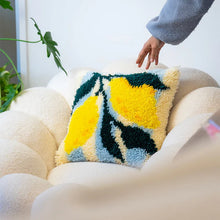 Load image into Gallery viewer, Craft Club RIPE STRIPES - LEMON Latch Hook Cushion Kit