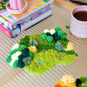 Craft Club GREEN OASIS Moss Coaster Kit