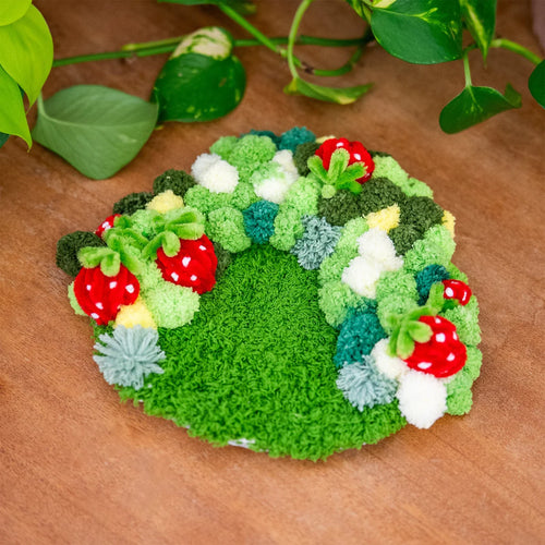 Craft Club STRAWBERRY PATCH Moss Coaster Kit