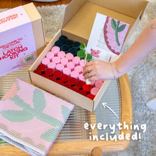 Load image into Gallery viewer, Craft Club PINK POSIES Rug Making Kit