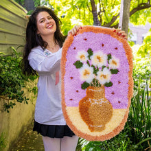 Load image into Gallery viewer, Craft Club FLOWER VASE - PEONIES | XL Rug Making Kit