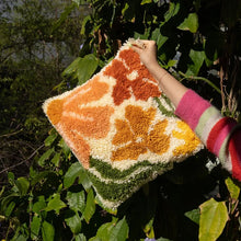 Load image into Gallery viewer, Craft Club PRETTY PETALS - EARTHY Latch Hook Cushion Kit