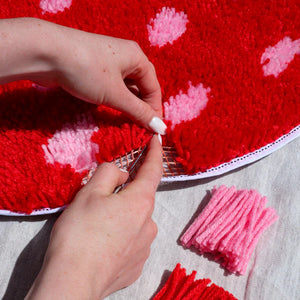 Craft Club STRAWBERRY DREAMING Rug Making Kit