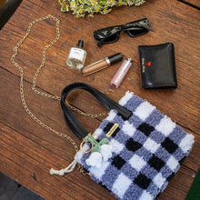 Load image into Gallery viewer, Craft Club Gingham | Black | Woven Handbag DIY Kits